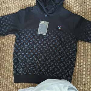 Louis Vuitton Black Monogram Sweatshirt Hoodie